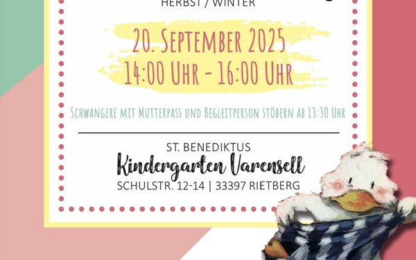 Vorsortierte Kleiderbörse Herbst/Winter am 20. September 2025