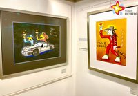 Zahlreiche farbenfrohe und teils humorige Bilder des als Musikers bekannten Udo Lindenberg zieren derzeit das Kunsthaus Rietberg.