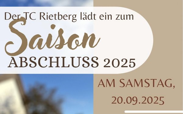 Saisonabschluss beim Tennisclub Rietberg