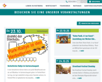 Dies ist eine Ansicht der Startseite von der Internetseite der Stadt Rietberg.