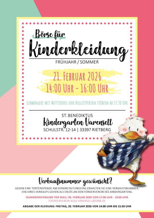 Vorsortierte Kleiderbörse Frühjahr/Sommer