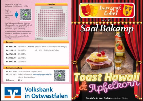 Toast Hawaii und Apfelkorn