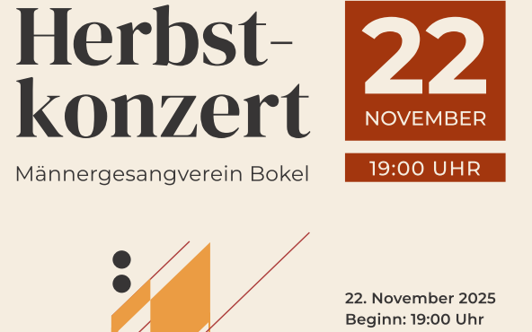 Herbstkonzert Männergesangverein Bokel 2025