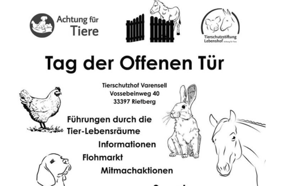 Nachmittag der offenen Tür - Tierschutzhof Achtung für Tiere e.V.